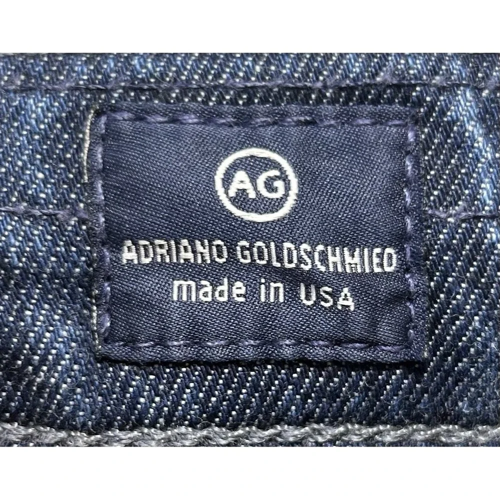 ADRIANO GOLDSCHMIED Blue Denim Farrah Skinny Crop High-Rise Jeans Womens 30